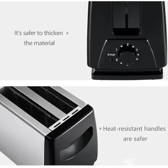 TOSTADORA ELÉCTRICA 2 REBANADAS 650W SOKANY BANDEJA EXTRAÍBLE ✅