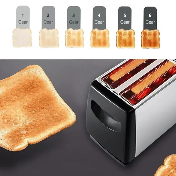 TOSTADORA ELÉCTRICA 2 REBANADAS 650W SOKANY BANDEJA EXTRAÍBLE ✅