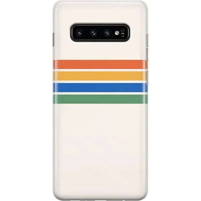 Totally Groovy | Rainbow Stripes Color Block Samsung Case Samsung Case get.casely Classic Galaxy S10 Plus