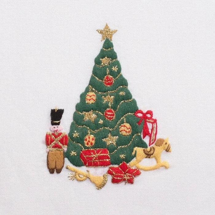 Set of 2 Toys Under the Christmas Tree Holiday Hand Towels - Christmas Hand Towels - The Well Appointed House