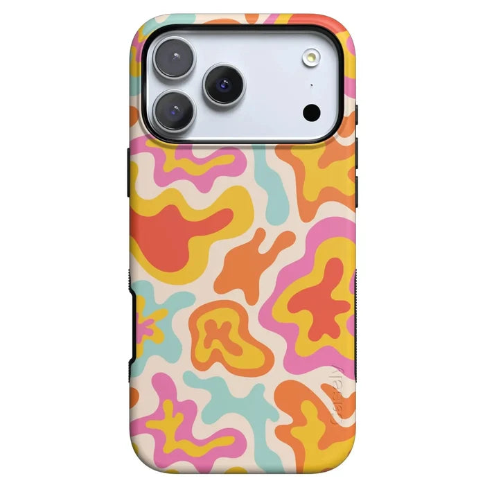 Tropical Color Splash | Abstract Retro Case iPhone Case get.casely Bold Flex + MagSafe® iPhone 18 Pro Max