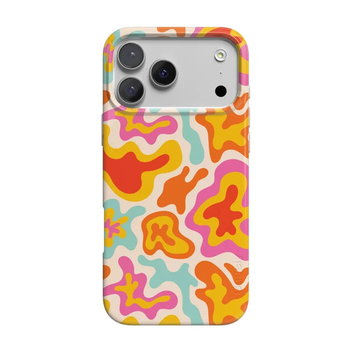 Tropical Color Splash | Abstract Retro Case iPhone Case get.casely Classic + MagSafe® iPhone 18 Pro