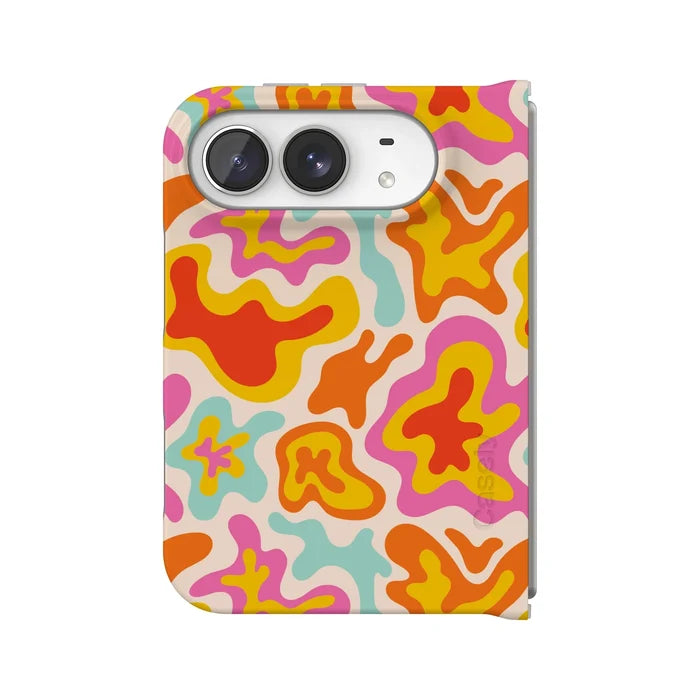 Tropical Color Splash | Abstract Retro Case iPhone Case get.casely Classic + MagSafe® iPhone Duo
