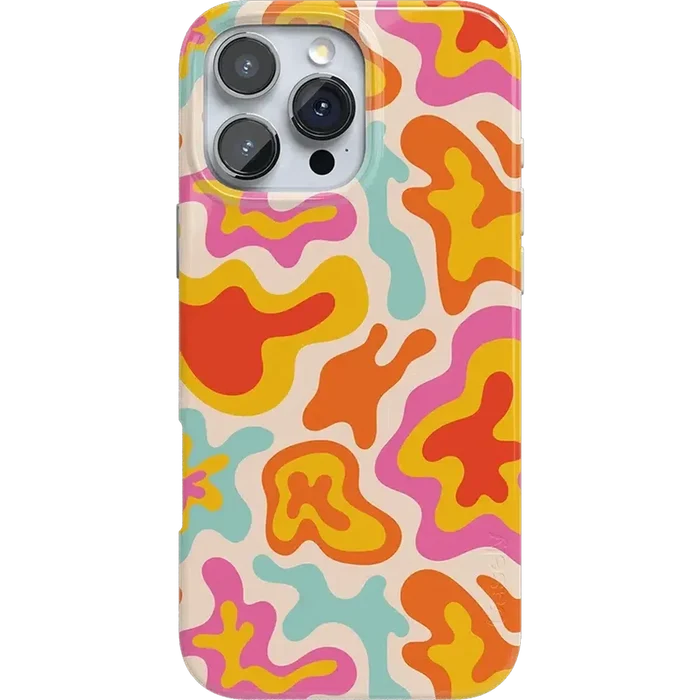 Tropical Color Splash | Abstract Retro Case iPhone Case get.casely Classic + MagSafe® iPhone 16 Pro Max