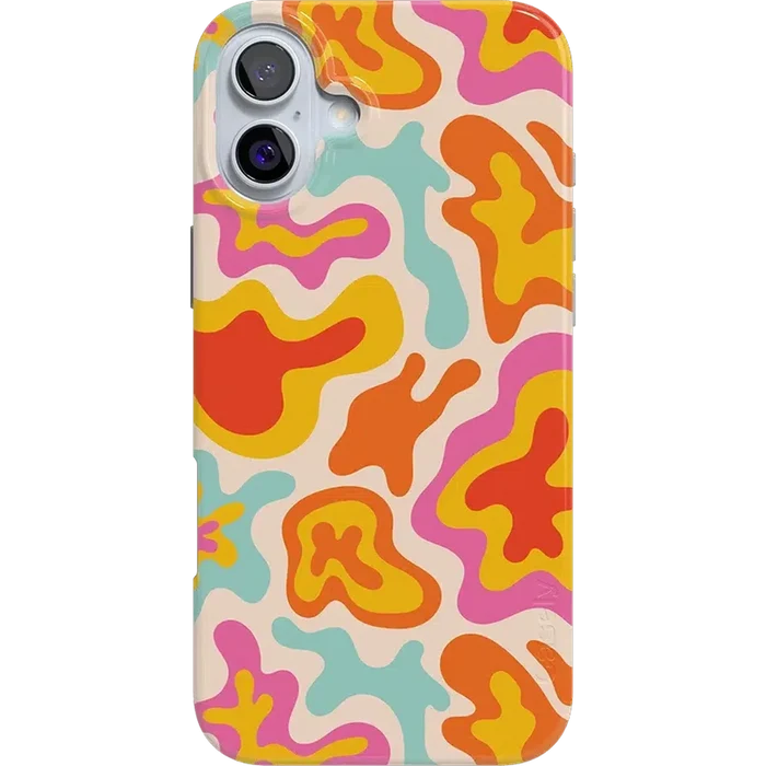 Tropical Color Splash | Abstract Retro Case iPhone Case get.casely Classic + MagSafe® iPhone 16 Plus