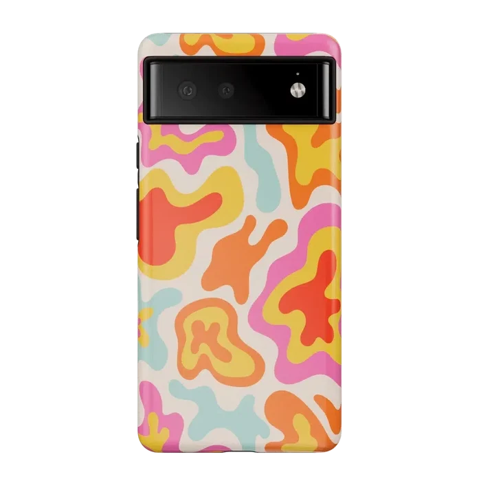 Tropical Color Splash | Abstract Retro Google Pixel Case Google Pixel Case Casetry Essential Google Pixel 6