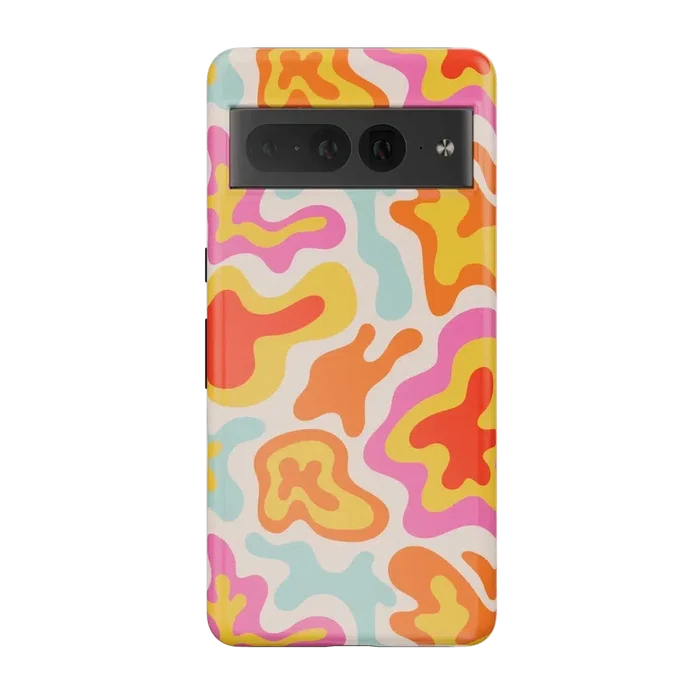 Tropical Color Splash | Abstract Retro Google Pixel Case Google Pixel Case Casetry Essential Google Pixel 7 Pro