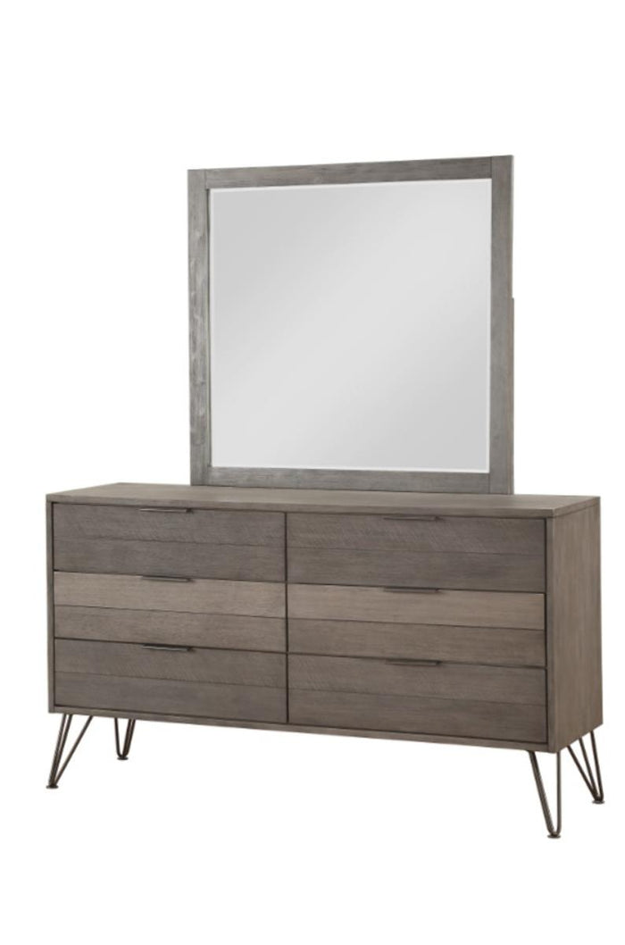 Urbanite Mirror in Tri-tone Gray 1604-6 - Furniture World SW (WA)