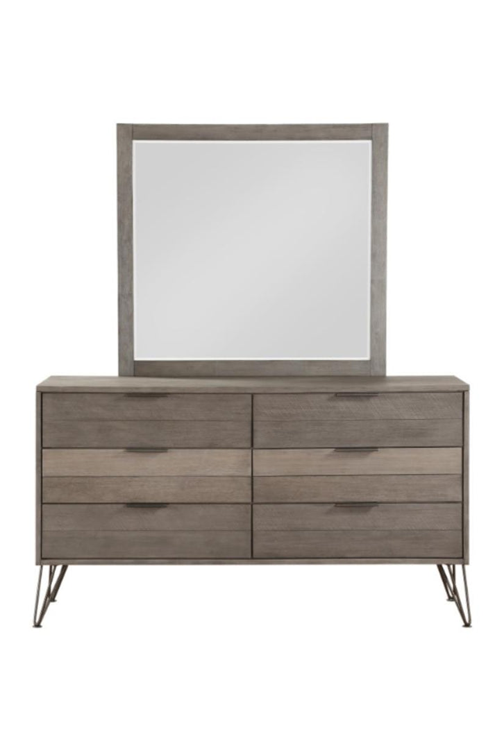 Urbanite Mirror in Tri-tone Gray 1604-6 - Furniture World SW (WA)