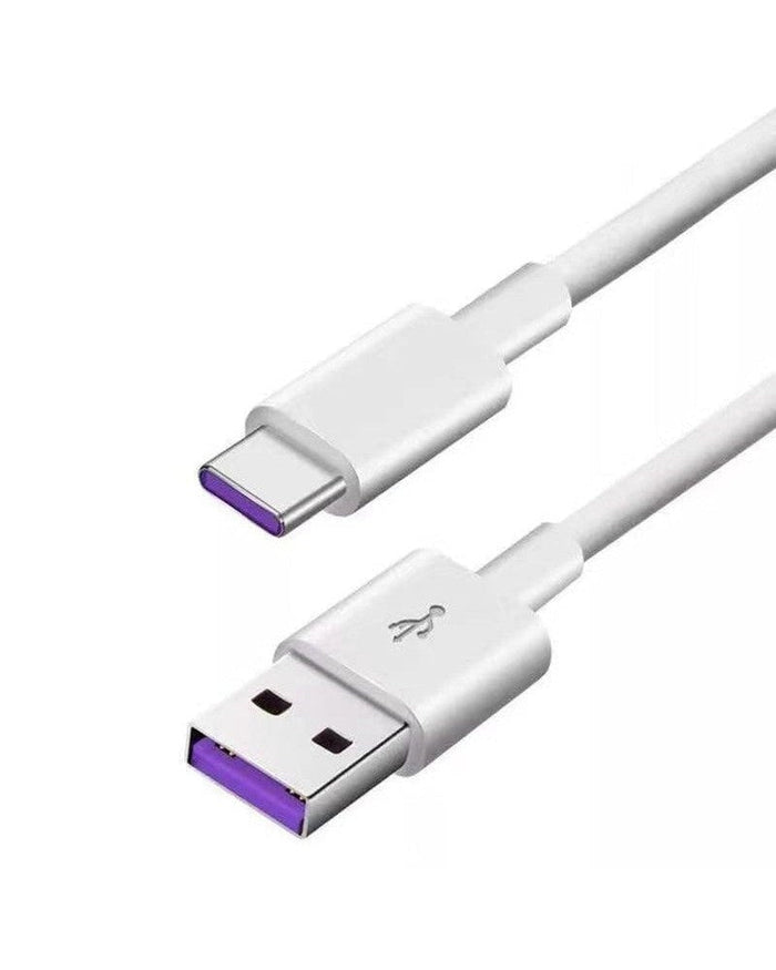 USB to USB-C Power Pod Charging Cord | White Cable Charging Cable get.casely