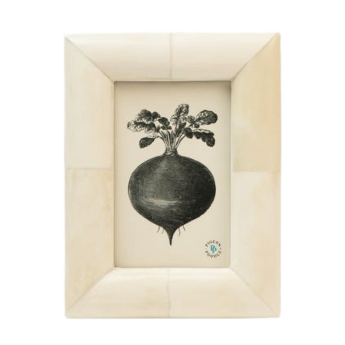 Vannes Natural Bone Beveled Picture Frame - The Well Appointed House