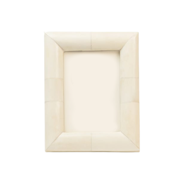 Vannes Natural Bone Beveled Picture Frame