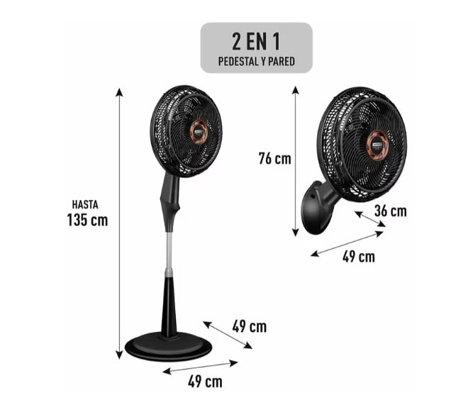 VENTILADOR ULTRA SILENCE FORCE 2 EN 1 VE3400I0