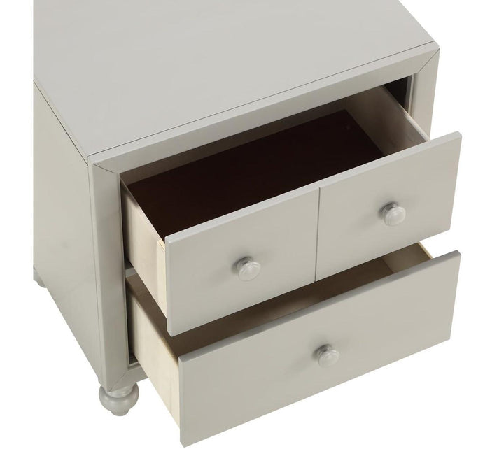 Wellsummer 2 Drawer Nightstand in Gray 1803GY-4 - Furniture World SW (WA)