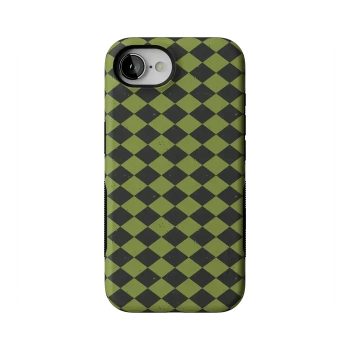 Wicked Hex | Green Checkered Case Phone Case get.casely Bold Flex + MagSafe® iPhone 17e