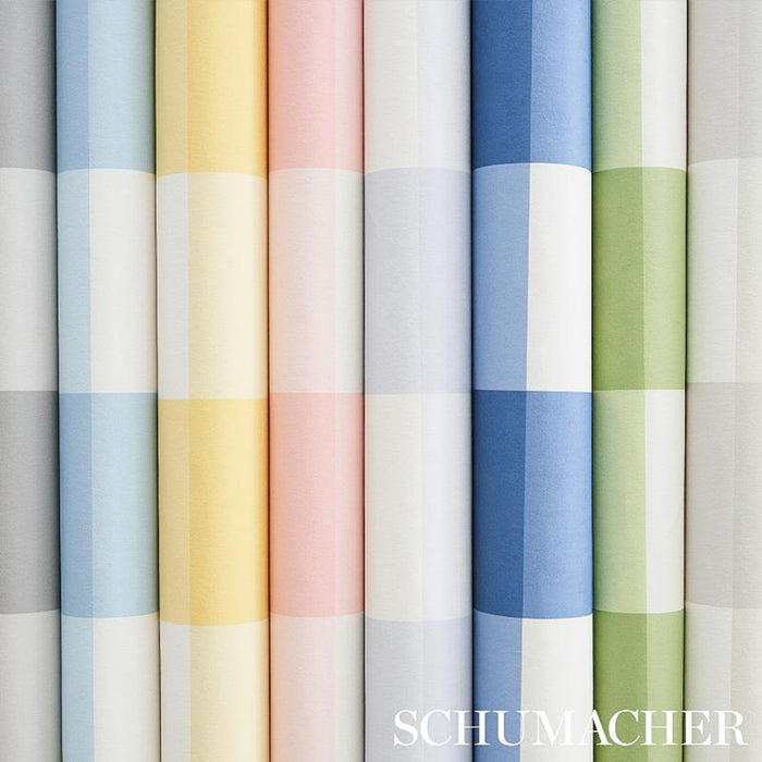 Willa Large Check Wallpaper in Pink