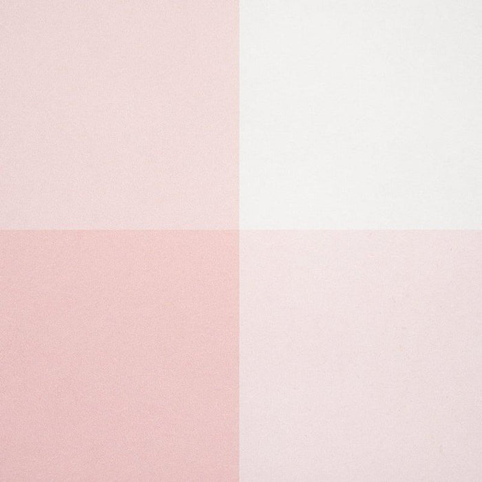 Schumacher Willa Large Check Wallpaper in Pink - Little Loves Wallpaper - The Well Appointed House