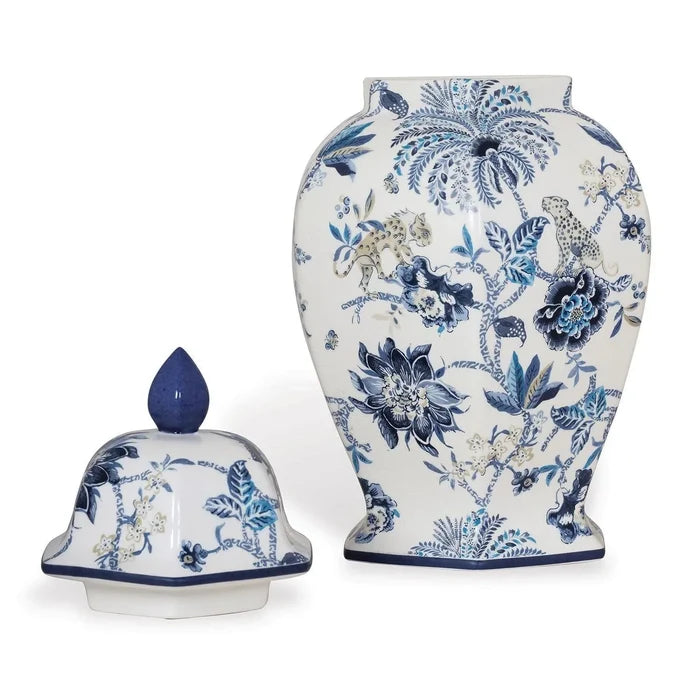 Williamsburg Collection Blue and White Medium Ginger Jar - Vases & Jars - The Well Appointed House