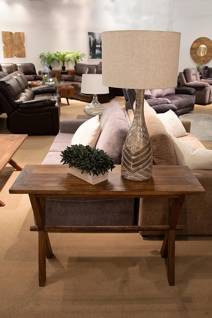 X-TABLE CONSOLE CHESTNUT - Furniture World SW (WA)