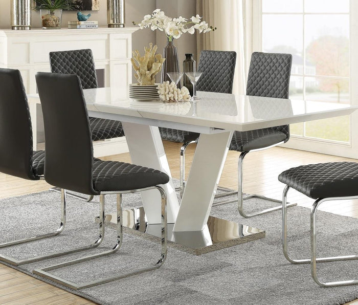 Yannis Side Chair in Chrome Metal (Set of 2) - Furniture World SW (WA)
