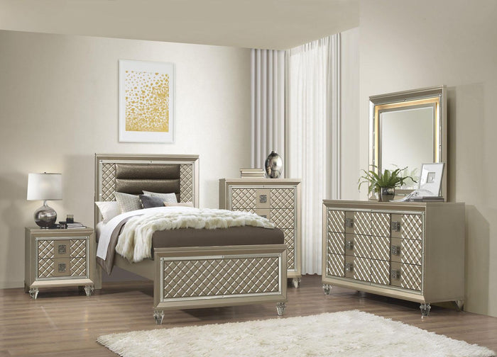 Youth Loudon Mirror in Champagne Metallic B1515-6 - Furniture World SW (WA)
